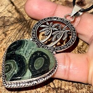 Kambaba Jasper Pendant “Peace & Tranquility Stone”